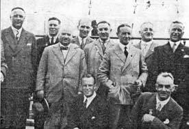 John Eadie in a group of members of the ben